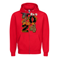 Red 2024 pre k graduation Zipper Hoodie - AdoDesignShop