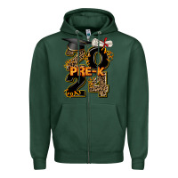 Sports Green 2024 pre k graduation Zipper Hoodie - AdoDesignShop