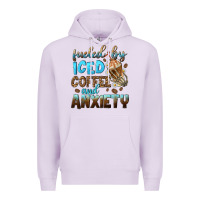 Lilac fueled by iced coffee and anxiety Premium Hoodie - NancyCooperArtShop