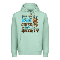 Fueled By Iced Coffee And Anxiety Premium Hoodie | Teevron