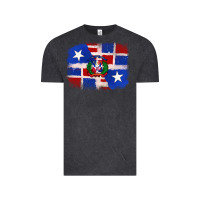 Vintage Black dominican and puerto rico flag Vintage Tee - texasbilliewilder