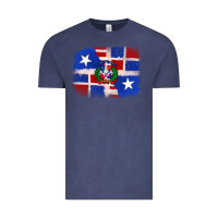 Vintage Denim dominican and puerto rico flag Vintage Tee - texasbilliewilder