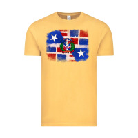 Vintage Mustard dominican and puerto rico flag Vintage Tee - texasbilliewilder
