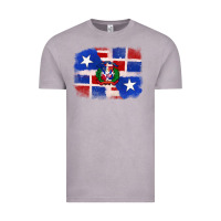 Vintage Zinc dominican and puerto rico flag Vintage Tee - texasbilliewilder