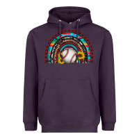 Plum baseball rainbow Heavyweight Hoodie - Artiststas