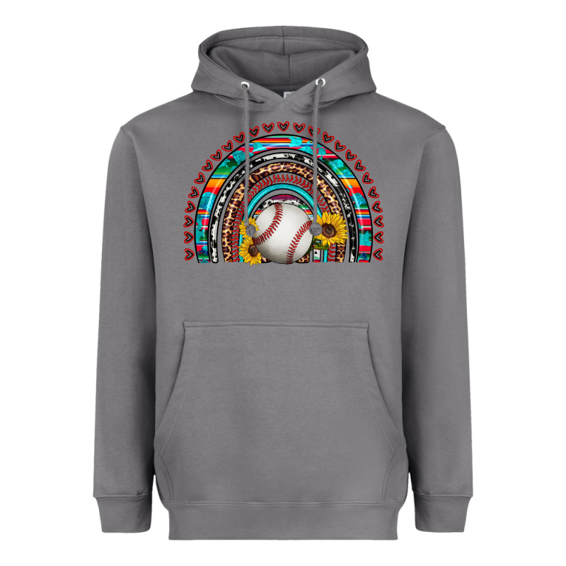 Baseball Rainbow Heavyweight Hoodie by Artiststas | Teevron