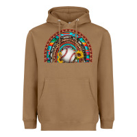 Toasted Coconut baseball rainbow Heavyweight Hoodie - Artiststas