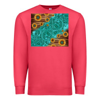 Cardinal Tooled Leather And Sunflowers Premium Sweatshirt - Jasminsmagicworld