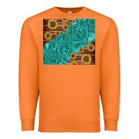 Carrot Tooled Leather And Sunflowers Premium Sweatshirt - Jasminsmagicworld