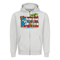 Dove Grey puerto rico and flowers with frog Zipper Hoodie - AdoDesignShop