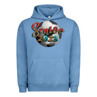 Pigment Pebble Blue soccer senior 2023 Urban Hoodie - BundleAndBundleShop