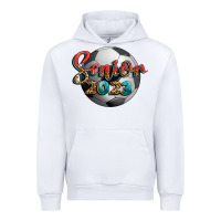 White soccer senior 2023 Urban Hoodie - BundleAndBundleShop