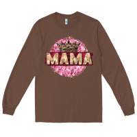 Chestnut mama with round leopard Long Sleeve Tee - Zillion Design Studio