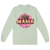 Matcha mama with round leopard Long Sleeve Tee - Zillion Design Studio