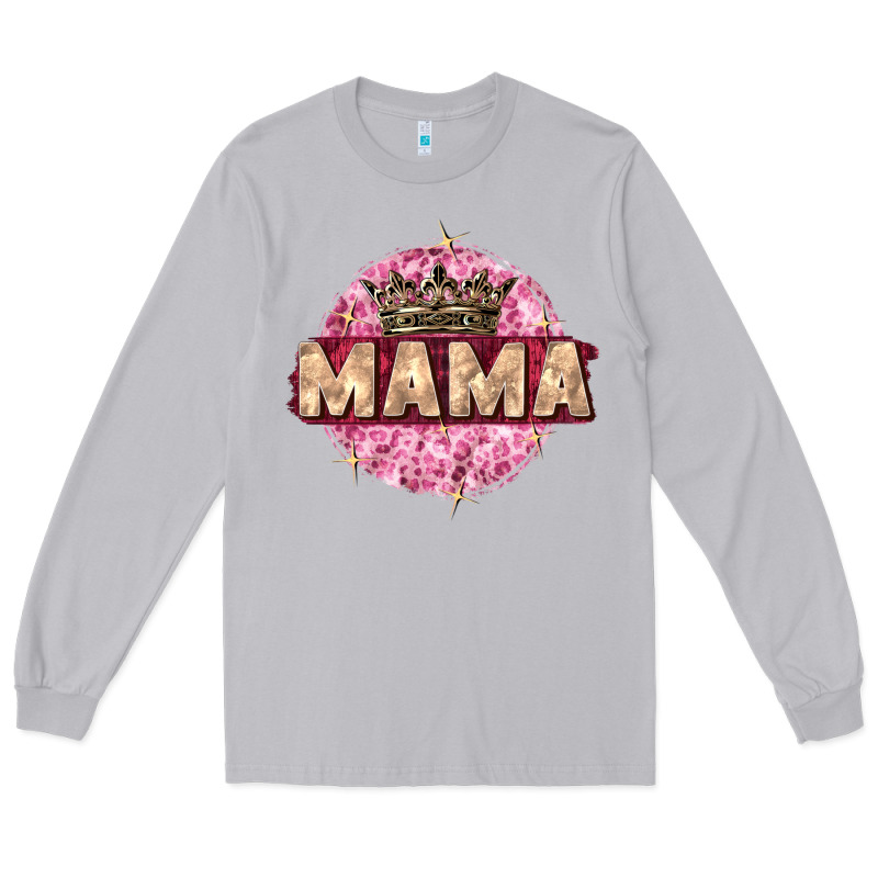 Mama With Round Leopard Long Sleeve Tee by Zillion Design Studio | Teevron