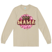 Mushroom mama with round leopard Long Sleeve Tee - Zillion Design Studio