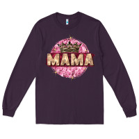 Plum mama with round leopard Long Sleeve Tee - Zillion Design Studio