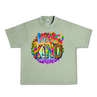 Oil Green be kind with heart ballons Urban Heavy Tee - texasbilliewilder