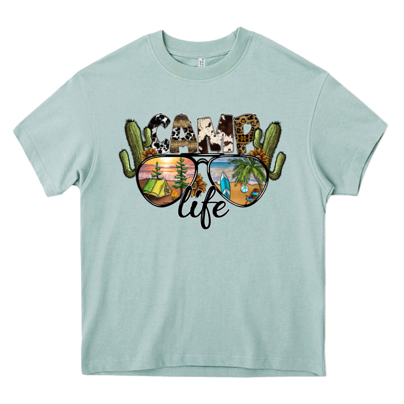 Camp Life Heavy Core Tee by SublimationCraftShop | Teevron