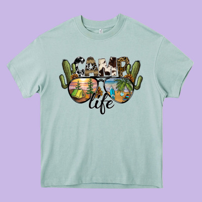 Camp Life Heavy Core Tee Designed By Sublimationcraftshop