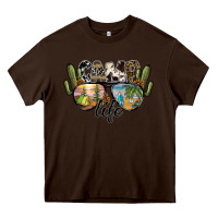 Chocolate Brown camp life Heavy Core Tee - SublimationCraftShop