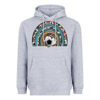 Heather Grey soccer rainbow Heavyweight Hoodie - Artiststas