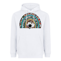 White soccer rainbow Heavyweight Hoodie - Artiststas