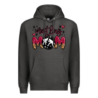 Charcoal Heather wrestling mom Premium Hoodie - MaliasSmallBusiness
