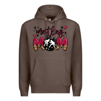 Coffee wrestling mom Premium Hoodie - MaliasSmallBusiness