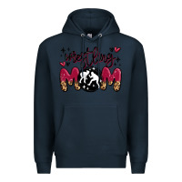 Navy wrestling mom Premium Hoodie - MaliasSmallBusiness