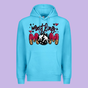 Wrestling Mom Premium Hoodie Designed By Maliassmallbusiness