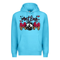 Ocean Blue wrestling mom Premium Hoodie - MaliasSmallBusiness