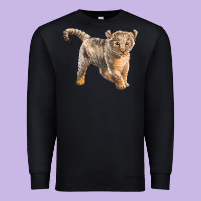 Baby Lion Premium Sweatshirt Designed By Lillyallendesigns