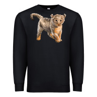 Black baby lion Premium Sweatshirt - LillyAllenDesigns