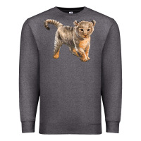 Charcoal Heather baby lion Premium Sweatshirt - LillyAllenDesigns