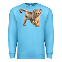 Ocean Blue baby lion Premium Sweatshirt - LillyAllenDesigns