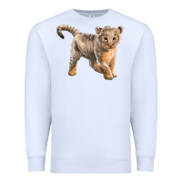 White baby lion Premium Sweatshirt - LillyAllenDesigns