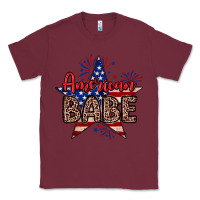 Burgundy American babe Classic Tee - Neo Western