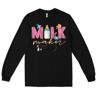 Black milk maker Long Sleeve Tee - Zillion Design Studio