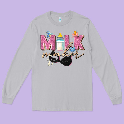 Milk Maker Long Sleeve Tee Designed By Zillion Design Studio