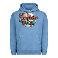 Pigment Pebble Blue baseball senior 2023 Urban Hoodie - BundleAndBundleShop