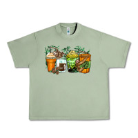 Oil Green sloth coffee cups Urban Heavy Tee - Zillion Design Studio