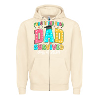 Sandshell forget the grad dad survived class of 2024 Zipper Hoodie - JahusDesignShop