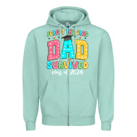 Seafoam forget the grad dad survived class of 2024 Zipper Hoodie - JahusDesignShop
