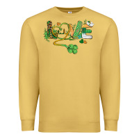 Antique Gold st. patricks day nurse love medical love Premium Sweatshirt - BarkalooDesign