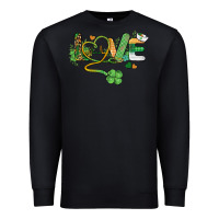 St. Patricks Day Nurse Love Medical Love Premium Sweatshirt | Teevron