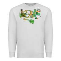 Dove Grey st. patricks day nurse love medical love Premium Sweatshirt - BarkalooDesign