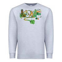 Heather Grey st. patricks day nurse love medical love Premium Sweatshirt - BarkalooDesign