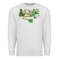 Oatmeal Heather st. patricks day nurse love medical love Premium Sweatshirt - BarkalooDesign