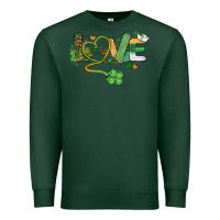 Sports Green st. patricks day nurse love medical love Premium Sweatshirt - BarkalooDesign